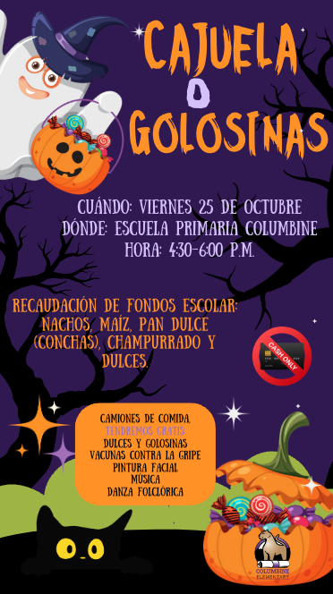 Trunk or Treat flyer in Spanish